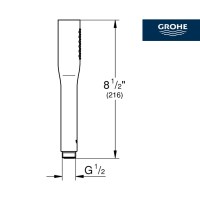 MEDIDAS TELEDUCHA EUPHORIA COSMO GROHE